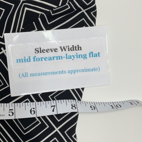 Jones New York Shift Dress Black White Size 16 - Picture 9 of 11